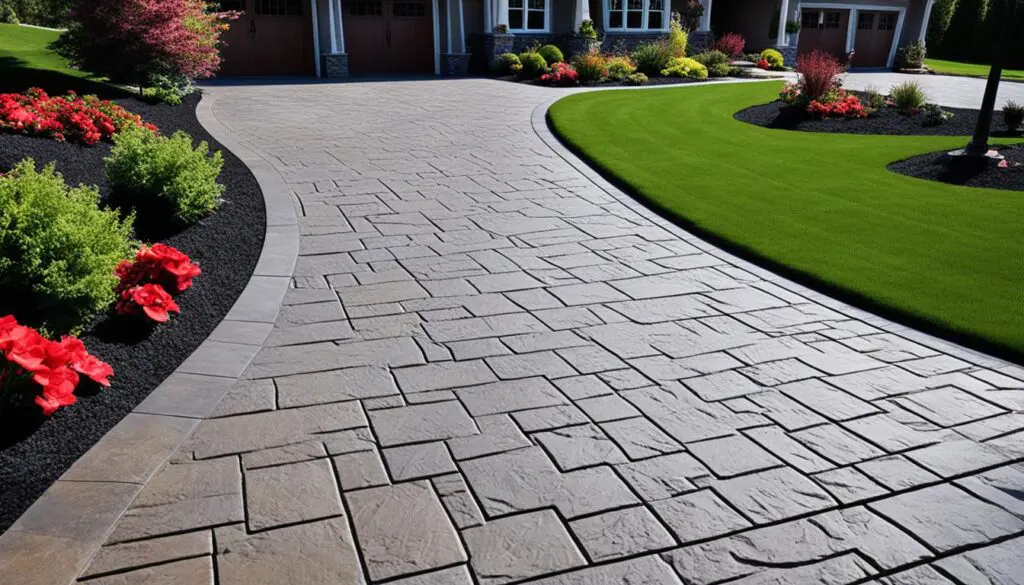 Customization Options with Stamped Concrete Driveways
