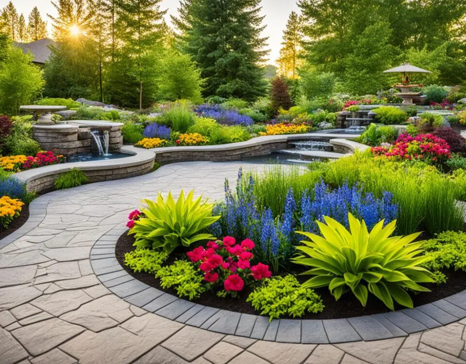 Personal Oasis: Stamped Concrete Gardens